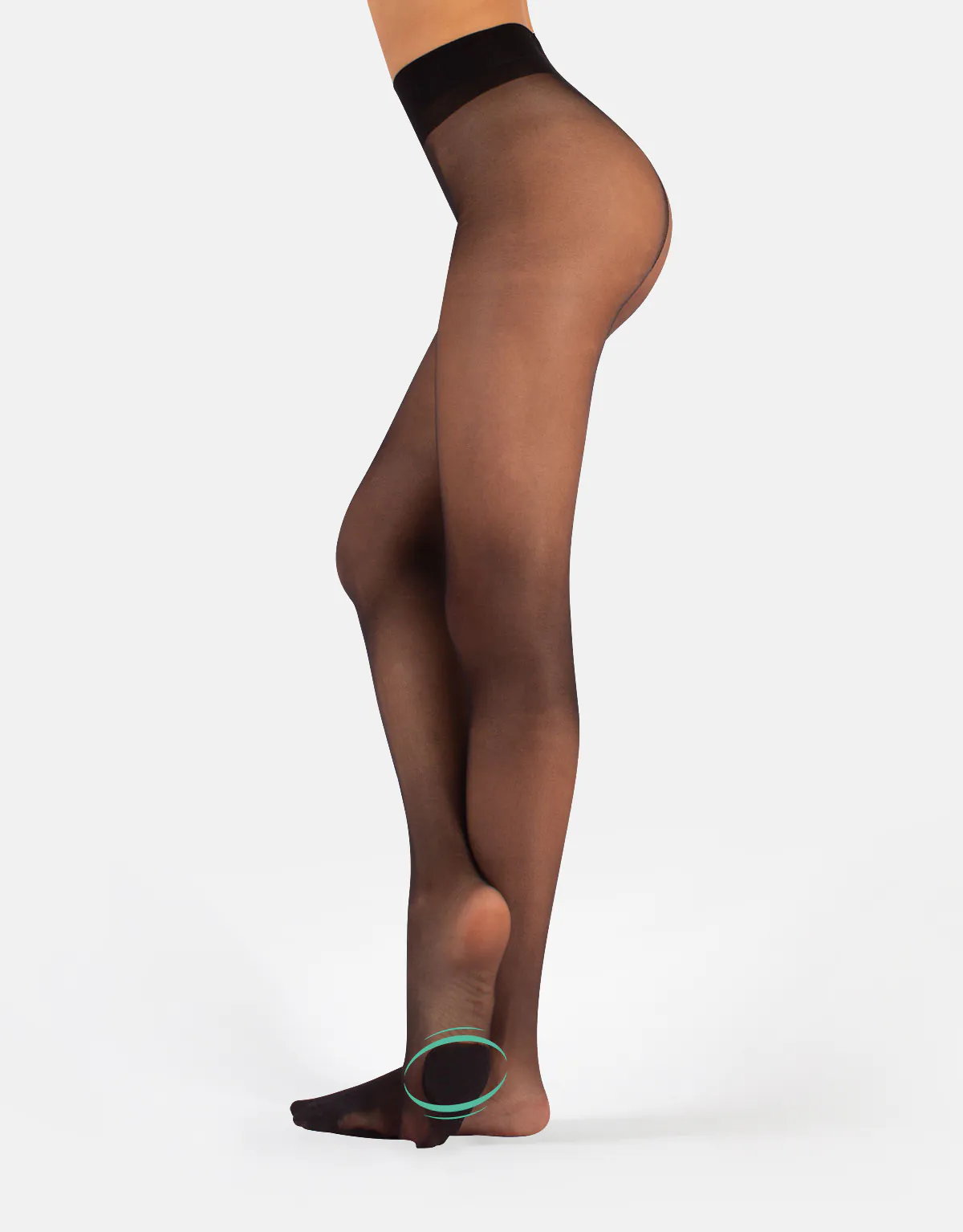 SHEER TIGHTS WITH CUSHIONED SOLE - 10 DEN