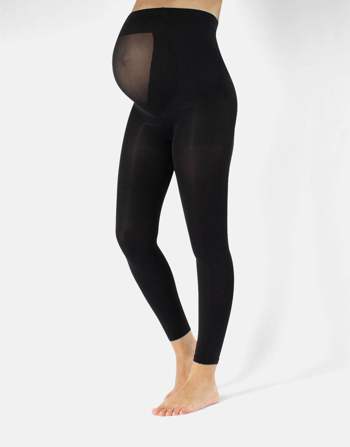 MATERNITY FOOTLESS TIGHTS - 100 DEN