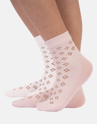 PELERINE SOCKS FLOWER DESIGN
