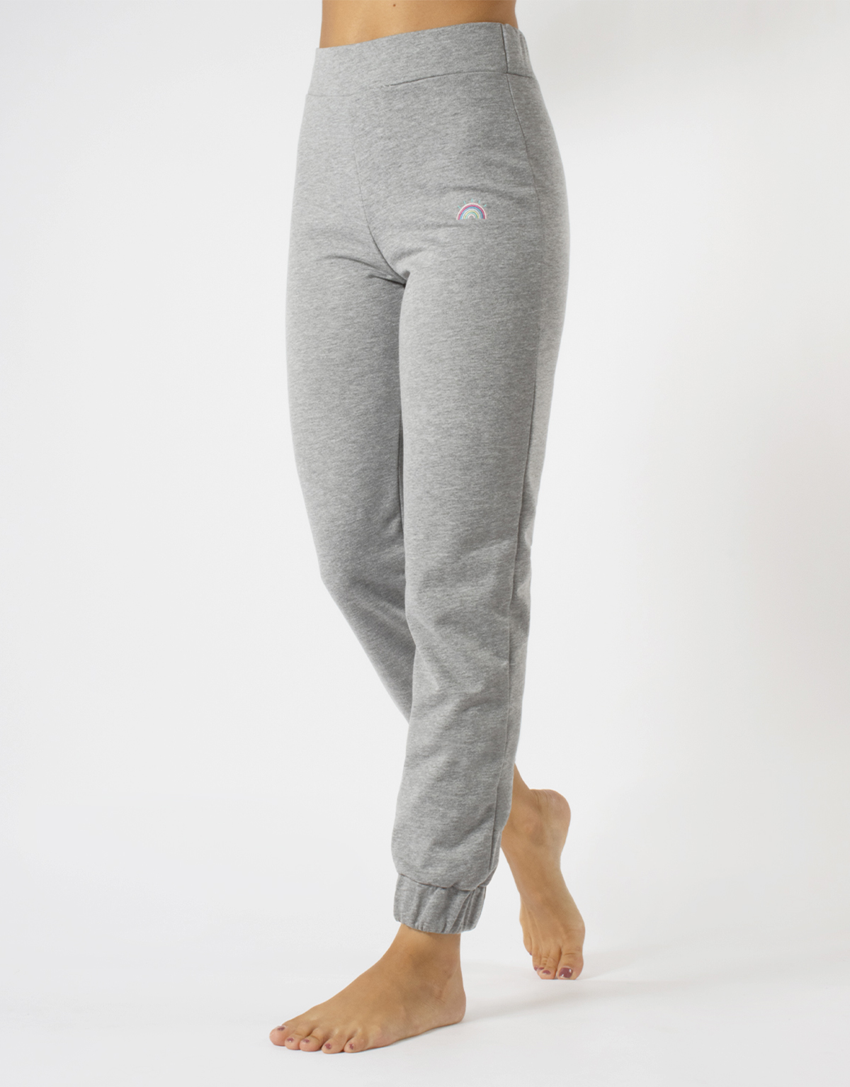 COTTON TRACK PANTS WITH SUN LOGO