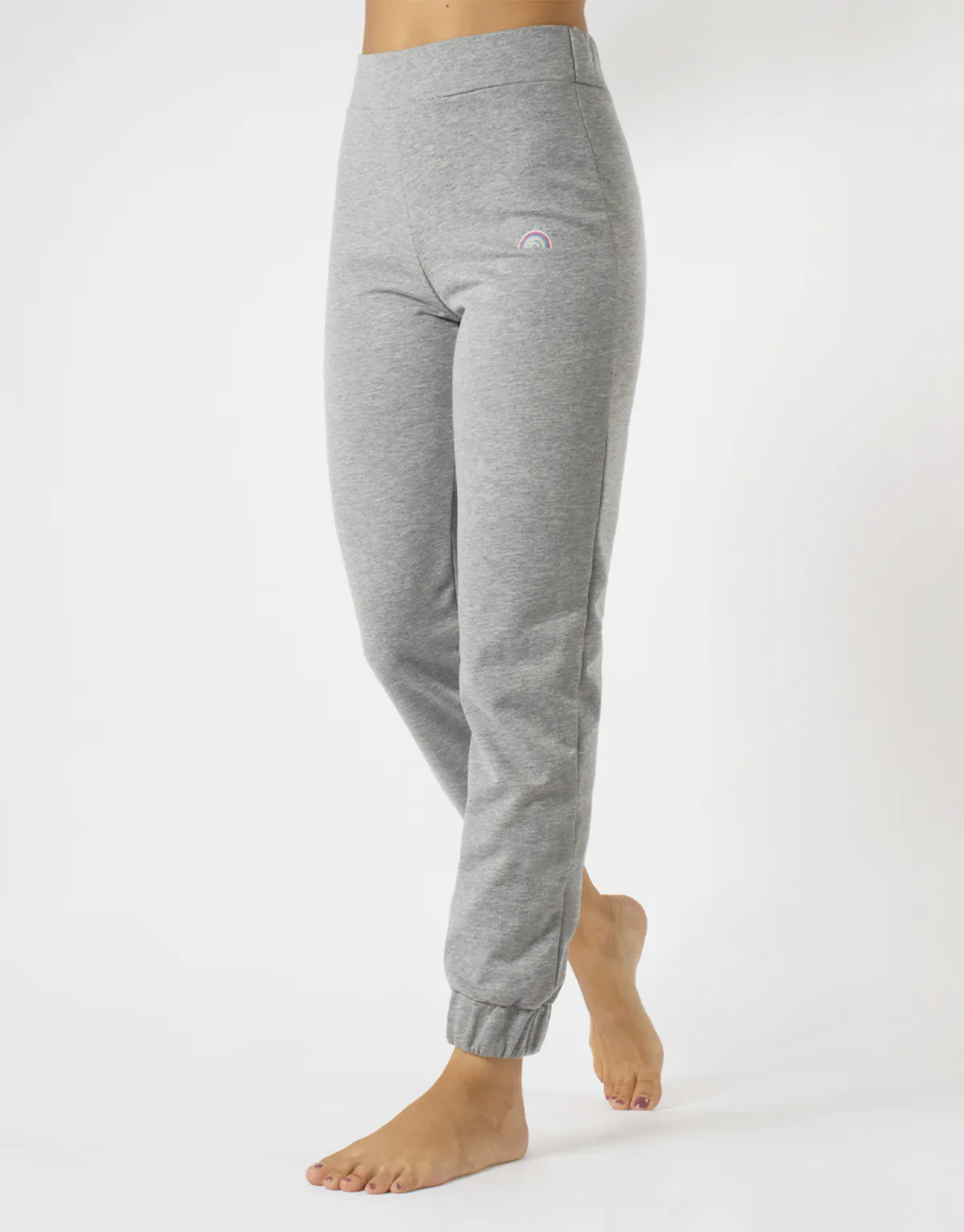 COTTON TRACK PANTS WITH SUN LOGO