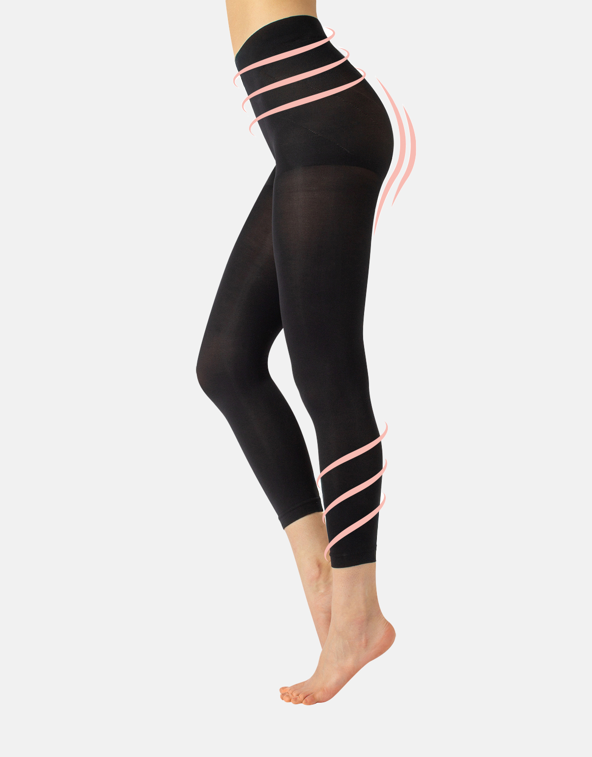 SUPPORT SHAPER LEGGINGS 8 mm/Hg - 100 DEN