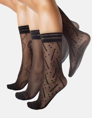 POP SOCKS GEOMETRIC PATTERN - 20 DEN