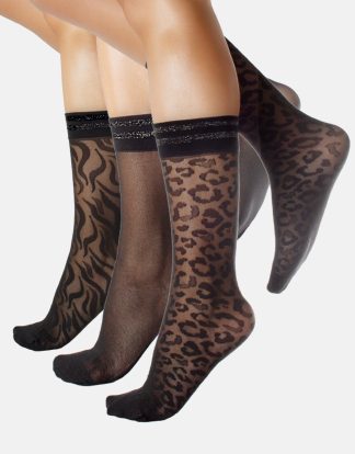 POP SOCKS ANIMAL PATTERN - 20 DEN