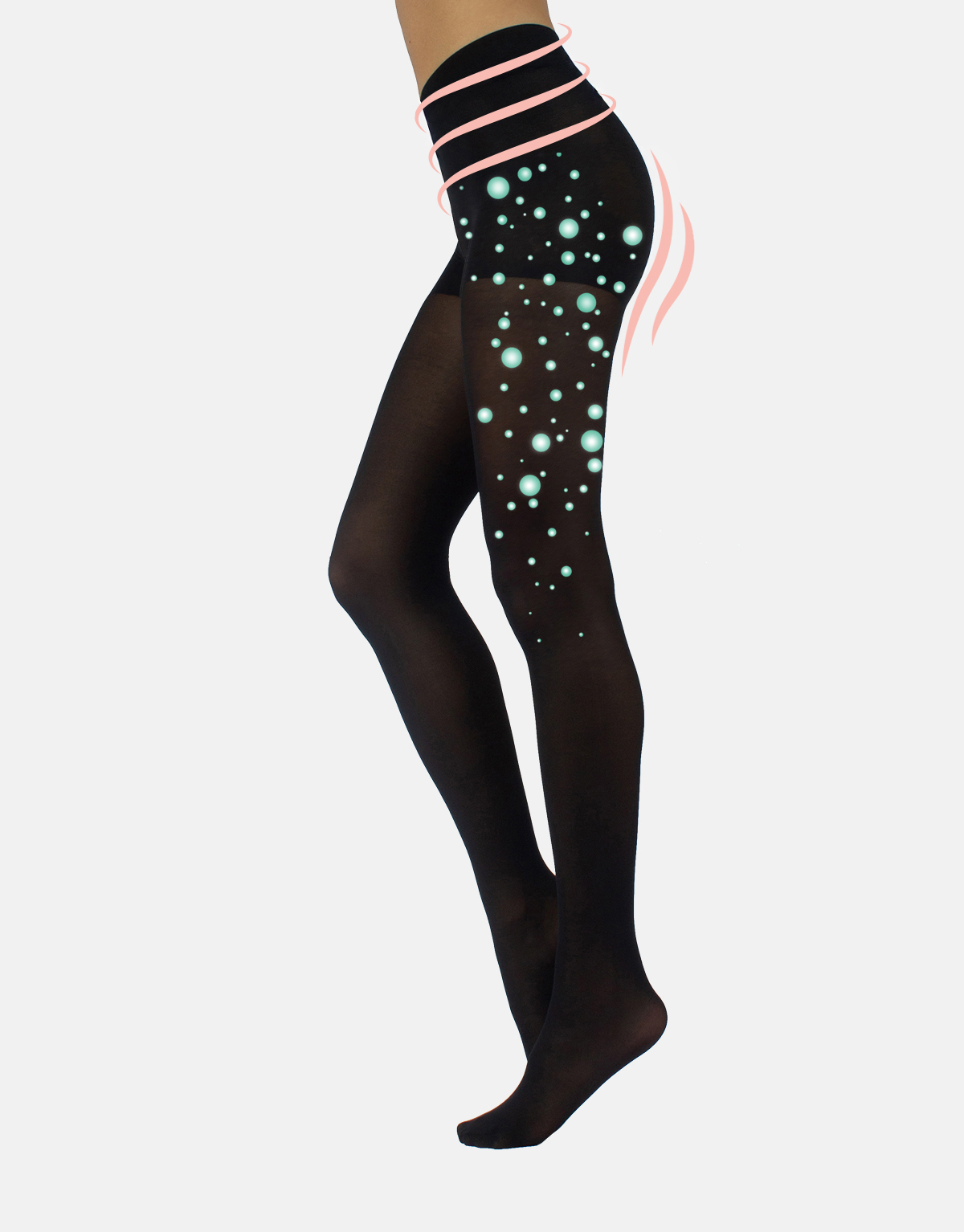 SHAPING TIGHTS IMPROVE MICROCIRCULATION - 40 DEN