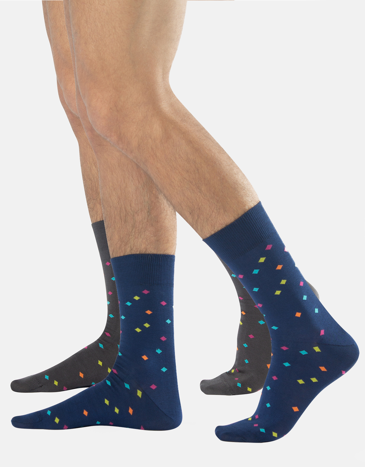 MEN COTTON SOCKS - MINI-ARGYLE