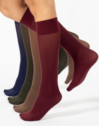 OPAQUE KNEE HIGH SOCKS - 40 DEN