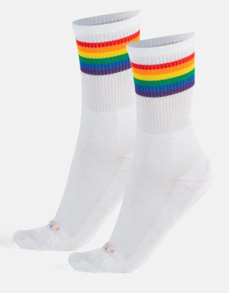 SOCKS WITH RAINBOW PATTERN