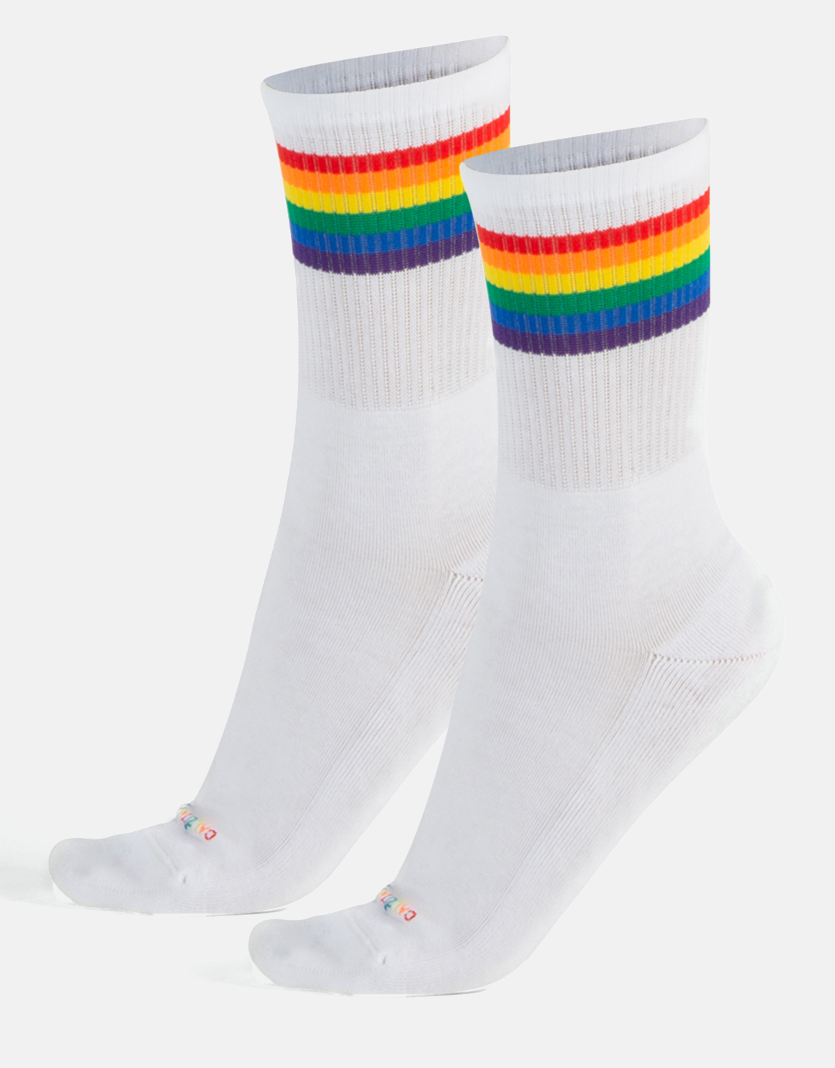 SOCKS WITH RAINBOW PATTERN