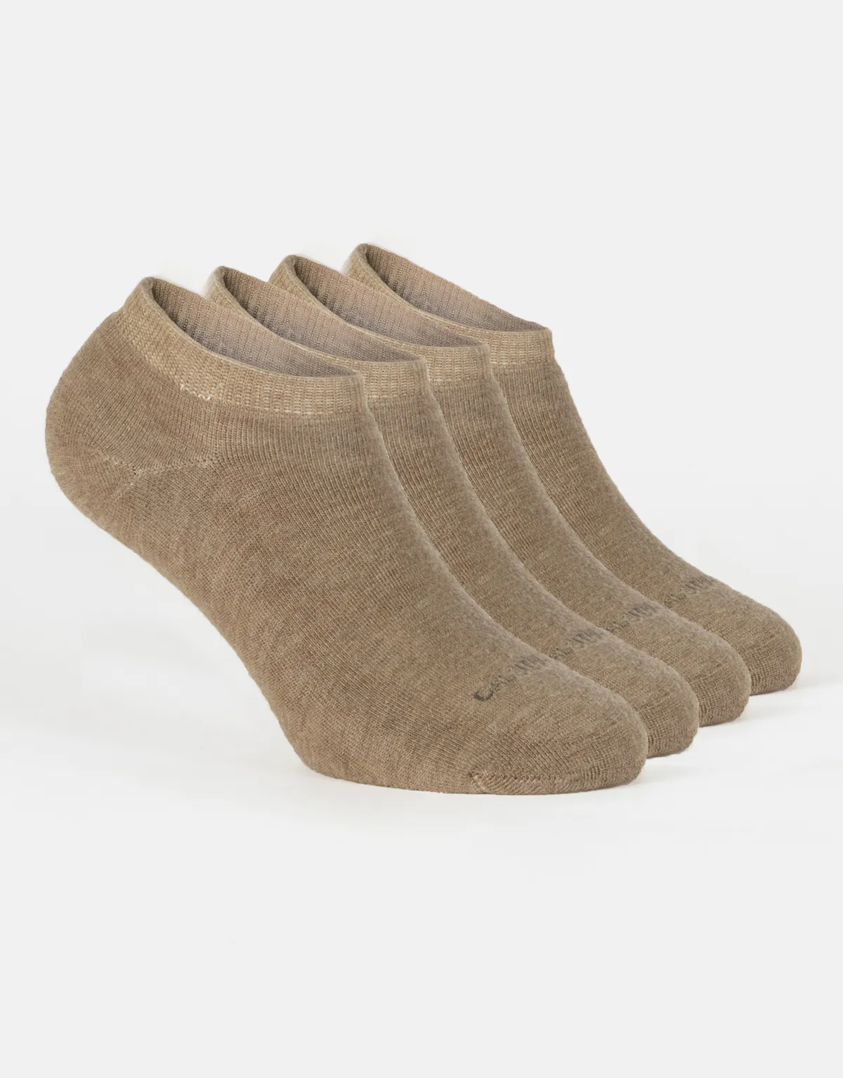 PACK 4 PAIRS INVISIBLE MERINO WOOL SOCKS WITH TERRY SOLE