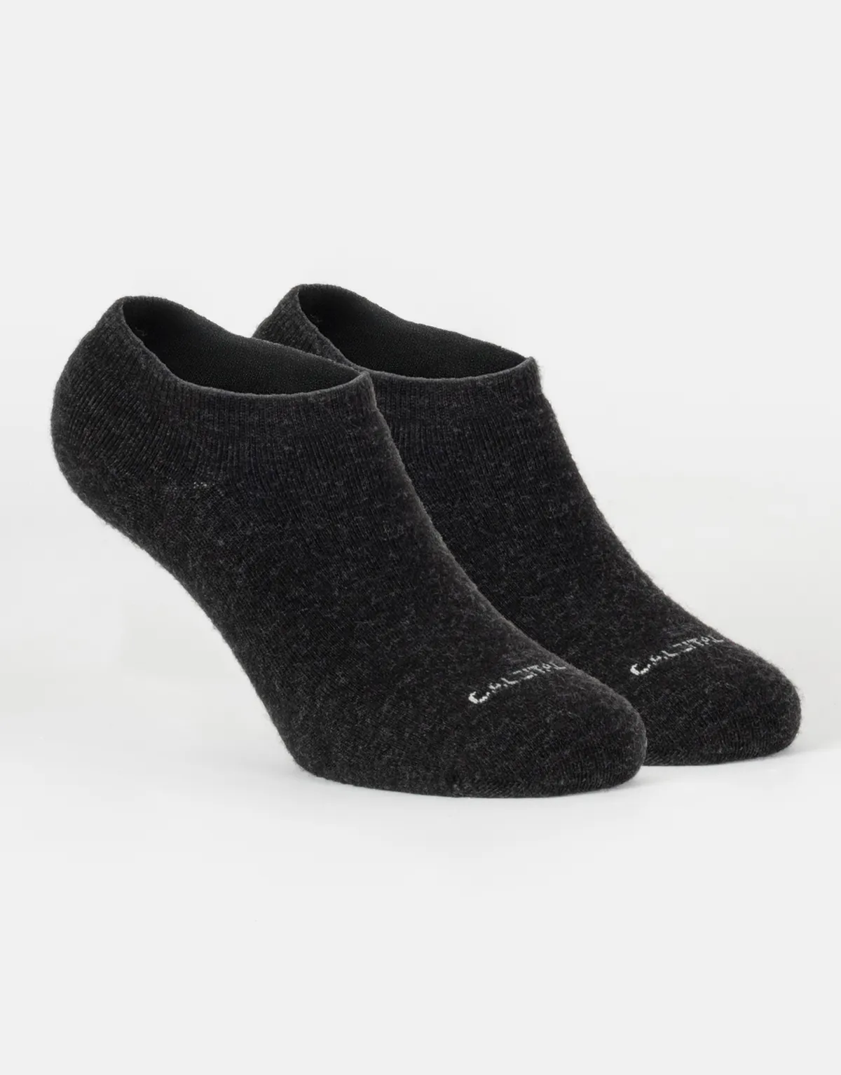 PACK 2 PAIRS INVISIBLE MERINO WOOL SOCKS WITH TERRY SOLE