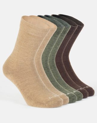 PACK 3 PAIRS MERINO WOOL SOCKS WITH TERRY SOLE