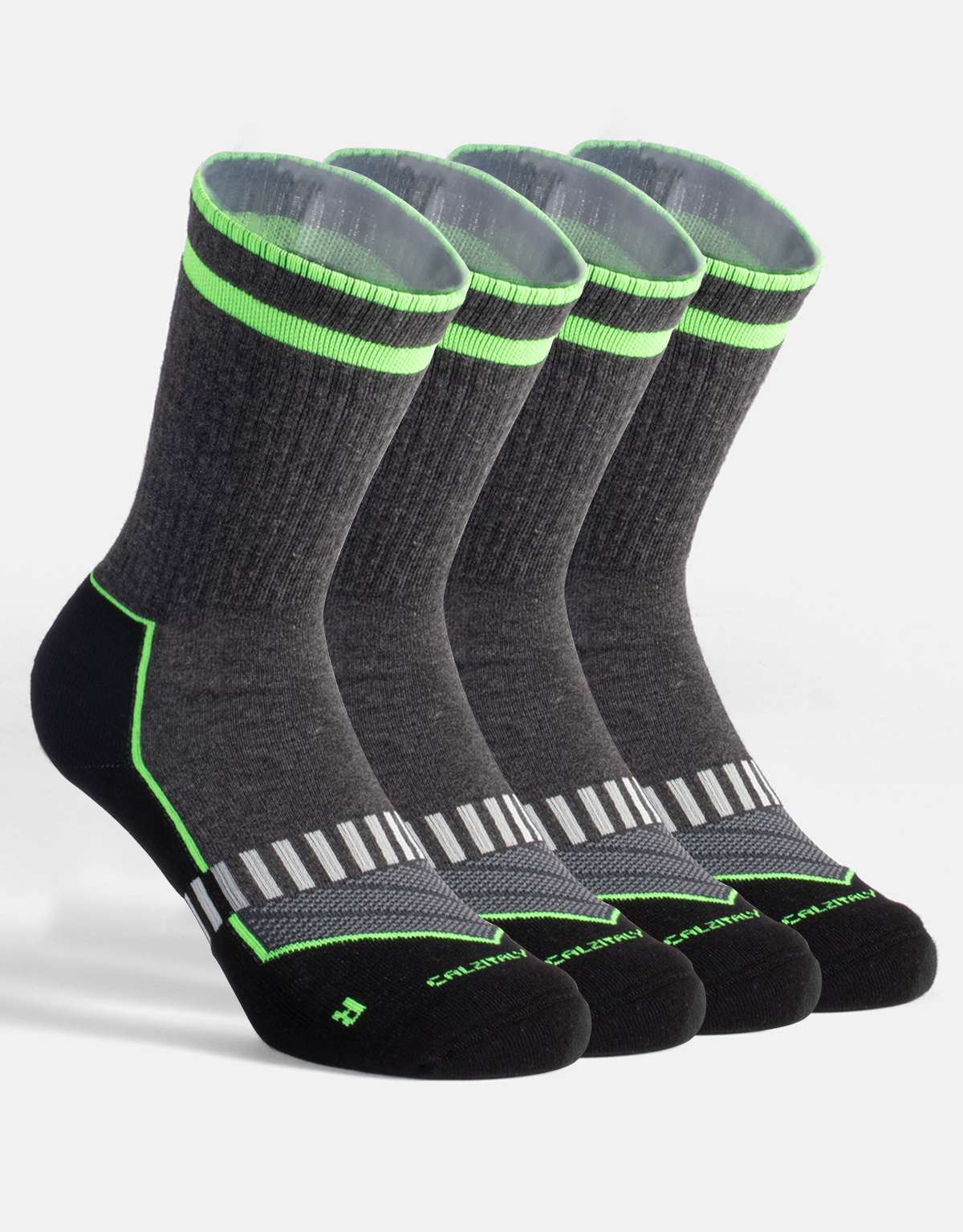 PACK 2 PAIRS - COTTON SPORT CREW SOCKS WITH TERRY SOLE