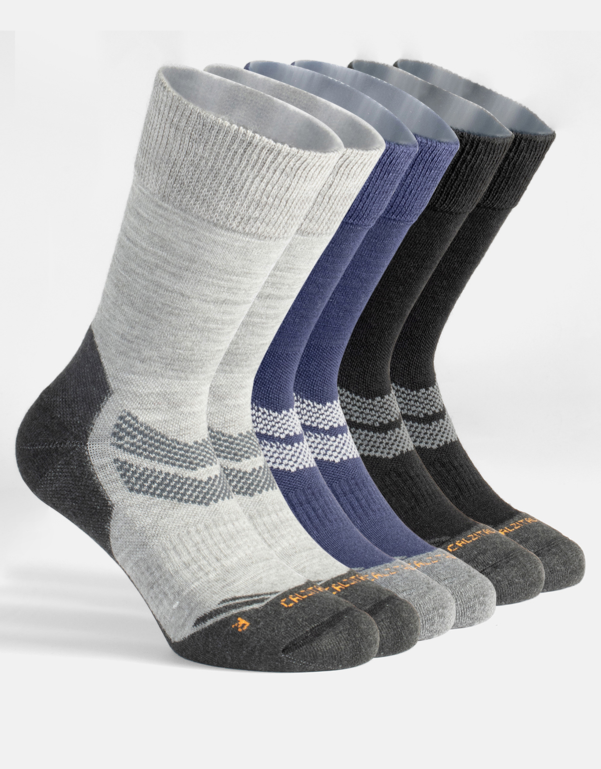 3 PAIRS HIKING MERINO WOOL SOCKS, ANTI BLISTER