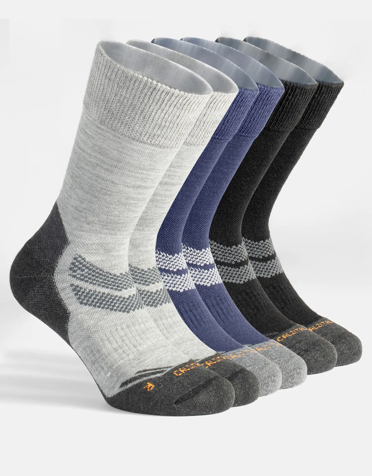 3 PAIRS HIKING MERINO WOOL SOCKS, ANTI BLISTER