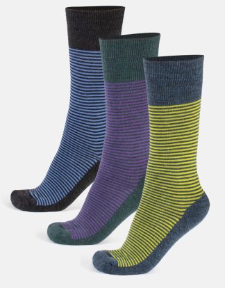 MERINO WOOL SOCKS COLOURFUL - STRIPES