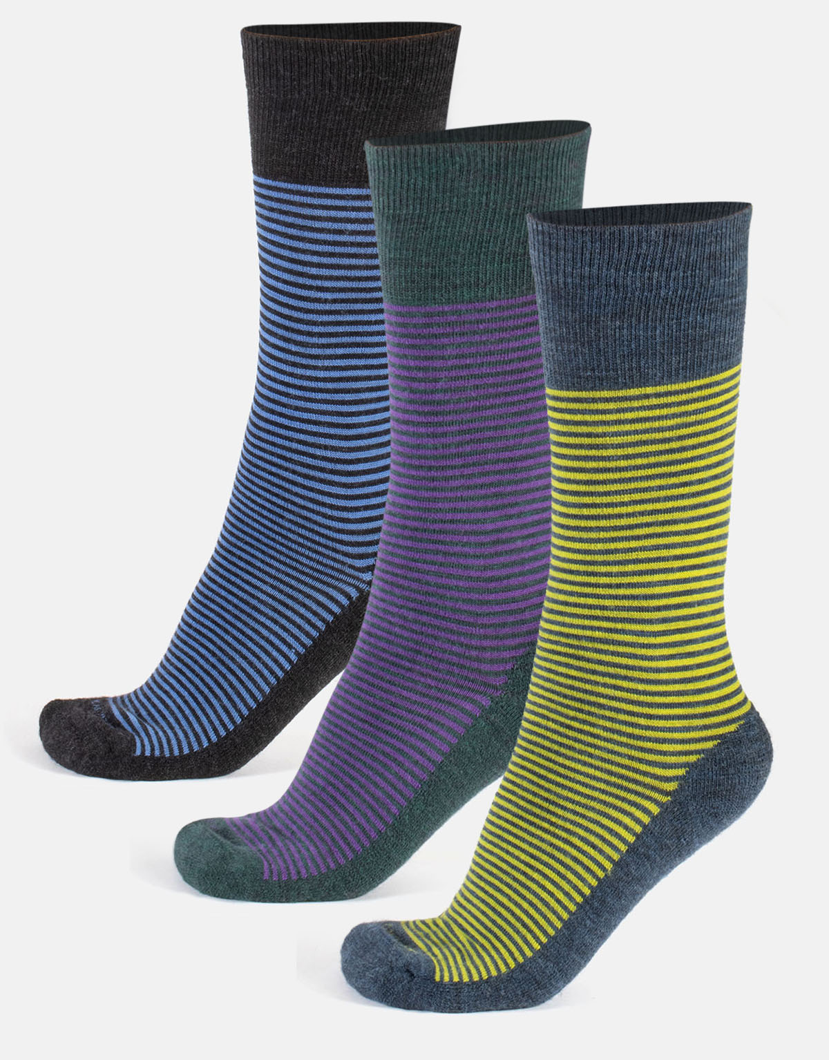 MERINO WOOL SOCKS COLOURFUL - STRIPES