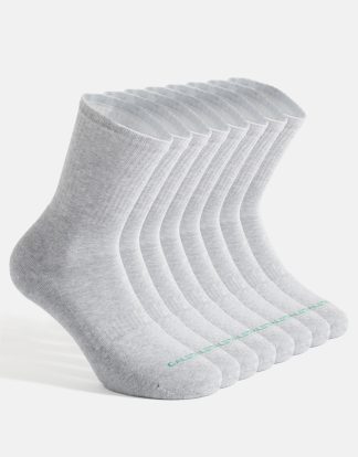 PACK 4 PAIRS – PLAIN CREW SOCKS WITH TERRY SOLE
