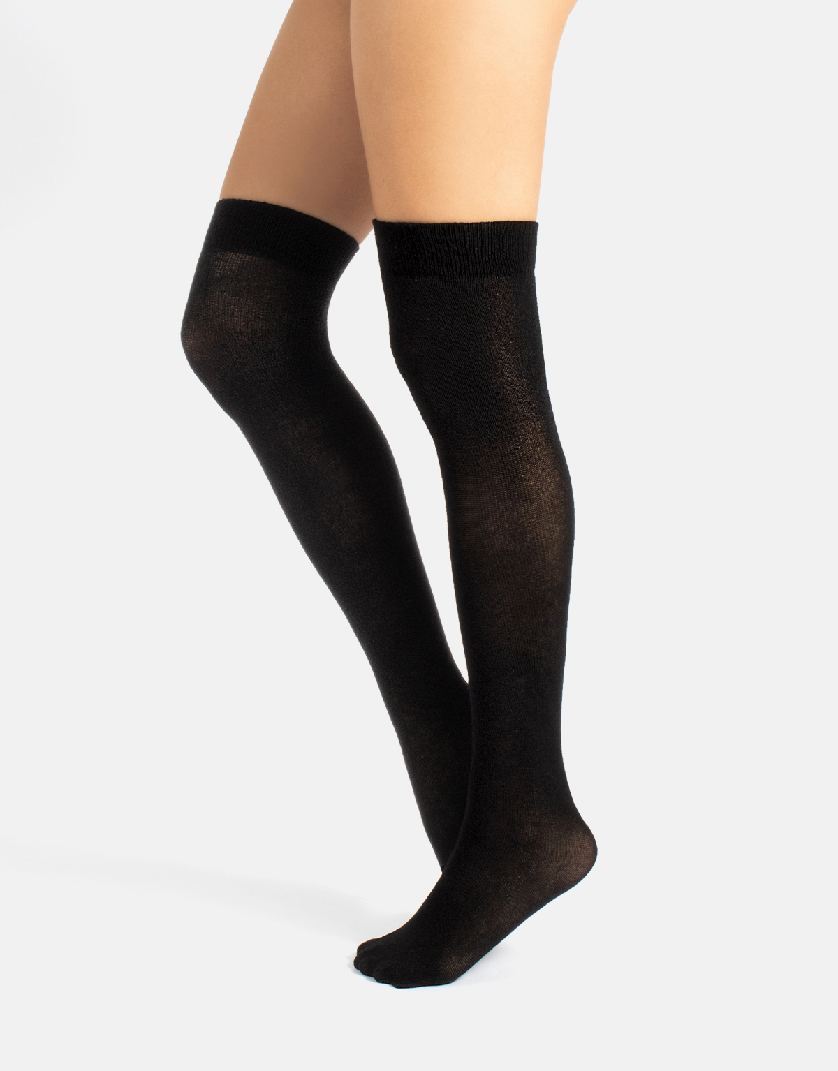 OVERKNEE COTTON SOCKS - 300 DEN