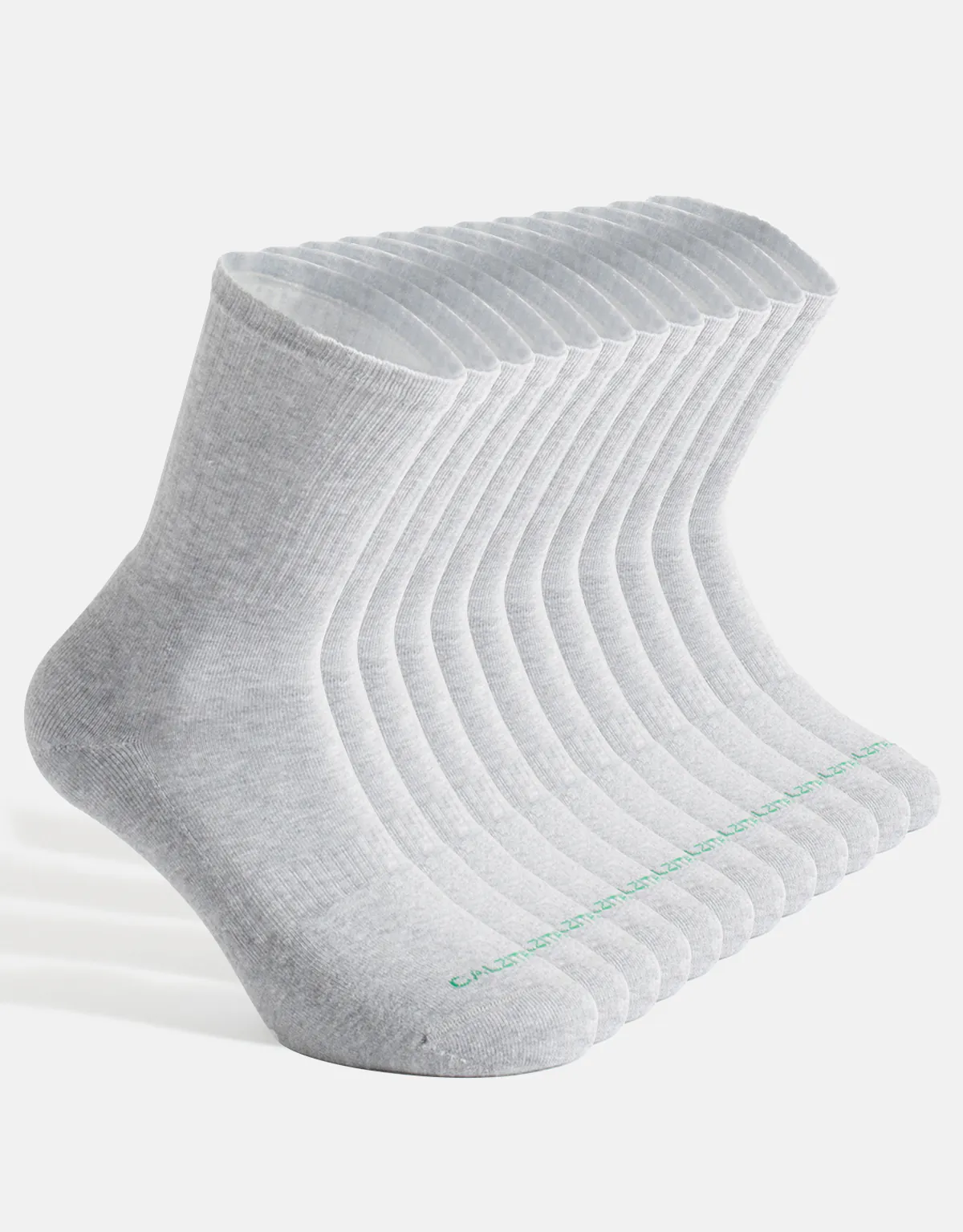 PACK 6 PAIRS – PLAIN CREW SOCKS WITH TERRY SOLE